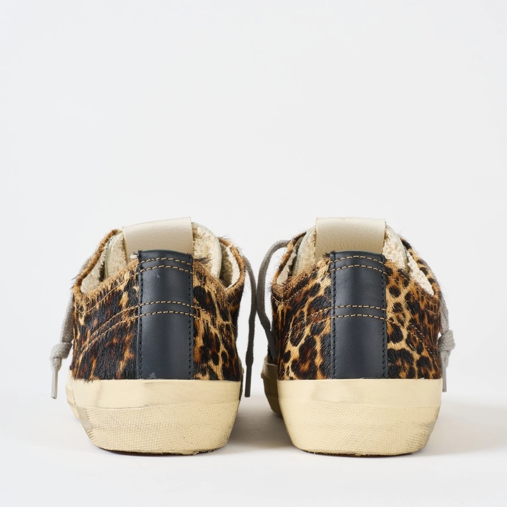 Golden Goose Women's V-STAR-2 Leopard Pony Hair 36 37 BNIB - Picture 6 of 15